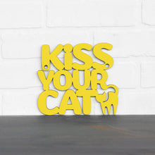 Load image into Gallery viewer, Spunky Fluff Proudly handmade in South Dakota, USA Small / Yellow Kiss Your Cat
