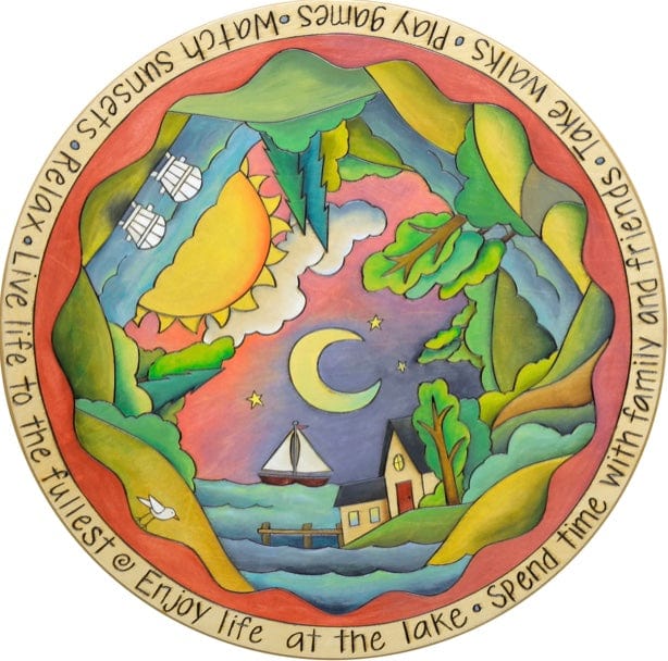 Sticks Proudly Handmade in Iowa, USA Lake Days Lazy Susan