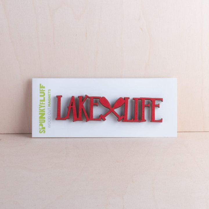 Spunky Fluff Lake Life Magnet