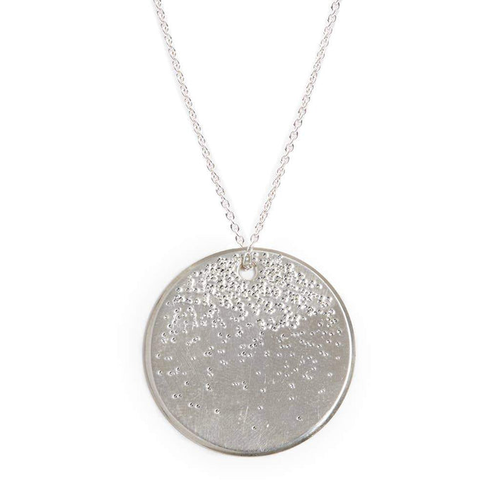 Christina Kober Designs LARGE COIN NECKLACE | diamond dusted