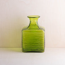 Load image into Gallery viewer, Blenko Large Square Bud Vase - Green
