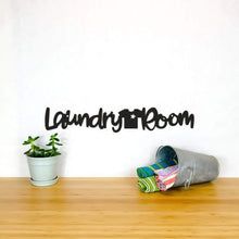 Load image into Gallery viewer, Spunky Fluff Proudly handmade in South Dakota, USA Large / Black Laundry Room
