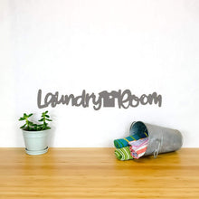 Load image into Gallery viewer, Spunky Fluff Proudly handmade in South Dakota, USA Medium / Charcoal Gray Laundry Room
