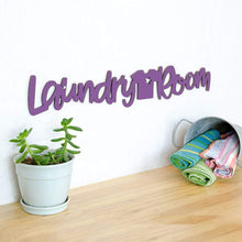 Load image into Gallery viewer, Spunky Fluff Proudly handmade in South Dakota, USA Medium / Purple Laundry Room
