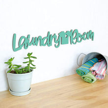 Load image into Gallery viewer, Spunky Fluff Proudly handmade in South Dakota, USA Medium / Turquoise Laundry Room
