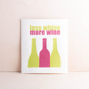 Cose Nuove Kitchen and Bar Less Whine Swedish Dishcloth
