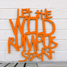 Load image into Gallery viewer, Spunky Fluff Proudly handmade in South Dakota, USA Medium / Orange Let the Wild Rumpus Start
