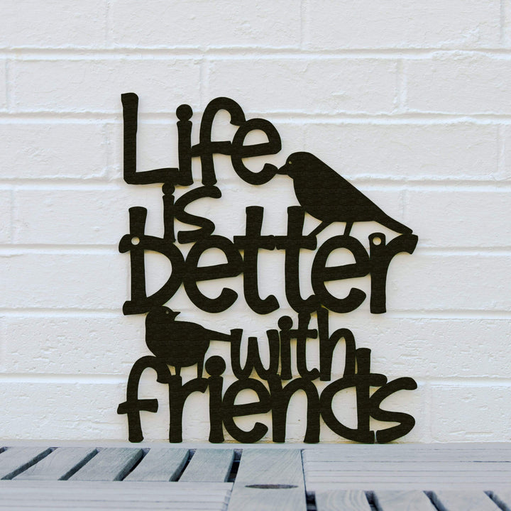 Spunky Fluff Proudly handmade in South Dakota, USA Medium / Black Life is Better With Friends