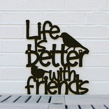 Load image into Gallery viewer, Spunky Fluff Proudly handmade in South Dakota, USA Medium / Black Life is Better With Friends

