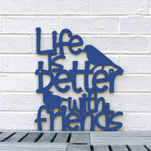 Load image into Gallery viewer, Spunky Fluff Proudly handmade in South Dakota, USA Medium / Cobalt Blue Life is Better With Friends
