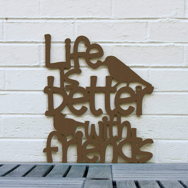 Spunky Fluff Proudly handmade in South Dakota, USA Medium / Espresso Life is Better With Friends