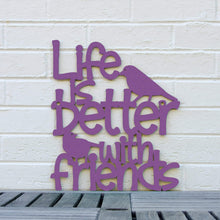 Load image into Gallery viewer, Spunky Fluff Proudly handmade in South Dakota, USA Medium / Purple Life is Better With Friends
