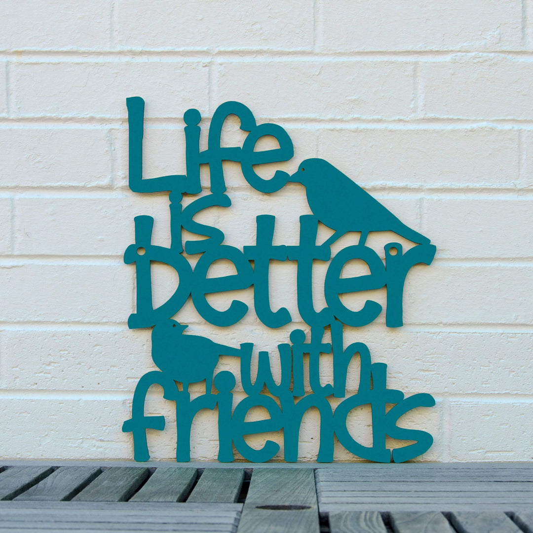 Spunky Fluff Proudly handmade in South Dakota, USA Medium / Teal Life is Better With Friends