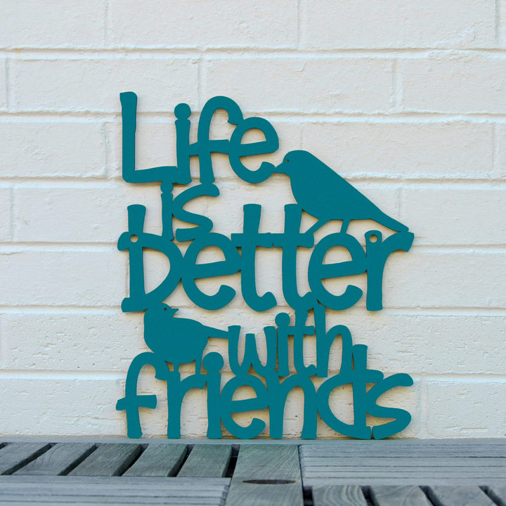 Spunky Fluff Proudly handmade in South Dakota, USA Medium / Teal Life is Better With Friends