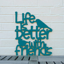 Load image into Gallery viewer, Spunky Fluff Proudly handmade in South Dakota, USA Medium / Teal Life is Better With Friends
