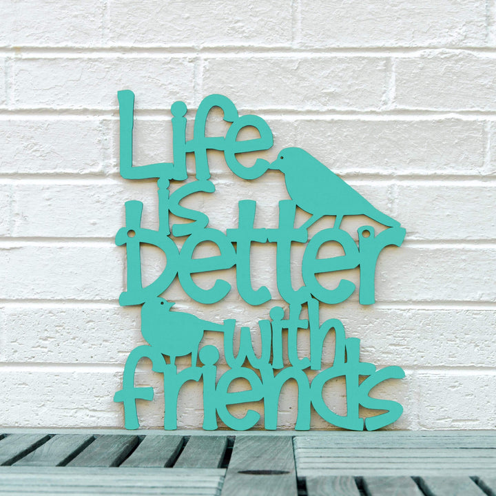 Spunky Fluff Proudly handmade in South Dakota, USA Medium / Turquoise Life is Better With Friends