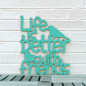 Spunky Fluff Proudly handmade in South Dakota, USA Medium / Turquoise Life is Better With Friends
