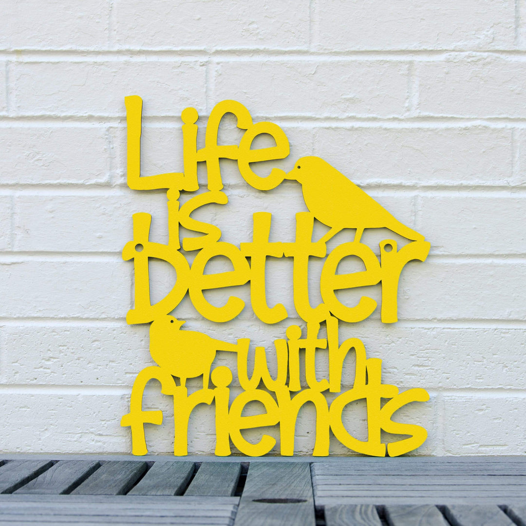 Spunky Fluff Proudly handmade in South Dakota, USA Medium / Yellow Life is Better With Friends