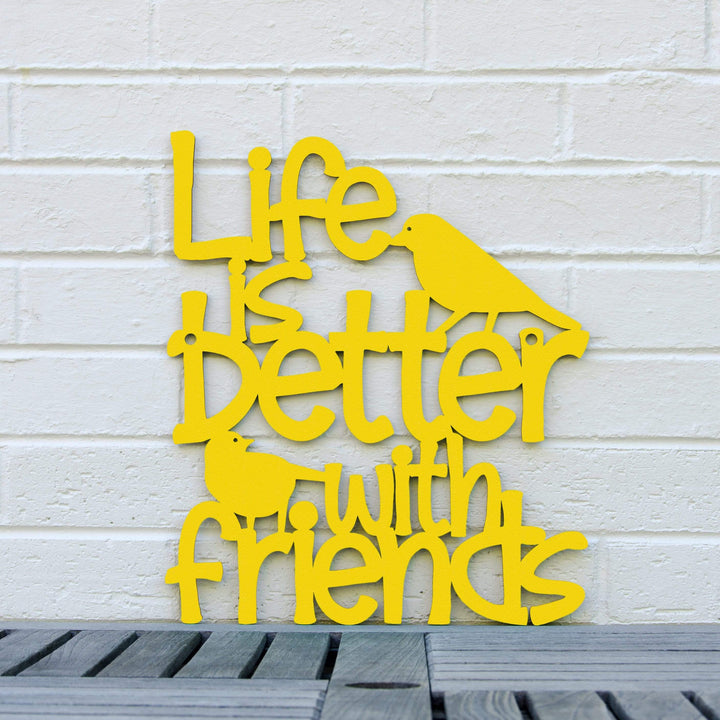 Spunky Fluff Proudly handmade in South Dakota, USA Medium / Yellow Life is Better With Friends