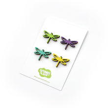 Load image into Gallery viewer, Spunky Fluff Proudly handmade in South Dakota, USA Limited Edition Dragonfly Mini Magnets
