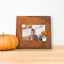 Load image into Gallery viewer, Spunky Fluff Proudly handmade in South Dakota, USA Limited Edition Ghost and Jack-O-Lantern Magnets, Small

