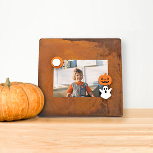 Spunky Fluff Proudly handmade in South Dakota, USA Limited Edition Ghost and Jack-O-Lantern Magnets, Small
