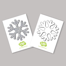 Load image into Gallery viewer, Spunky Fluff Proudly handmade in South Dakota, USA Limited Edition Snowflake Magnet, Large
