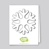 Spunky Fluff Proudly handmade in South Dakota, USA White Limited Edition Snowflake Magnet, Large