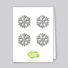 Load image into Gallery viewer, Spunky Fluff Proudly handmade in South Dakota, USA Limited Edition Snowflake Magnets, Mini
