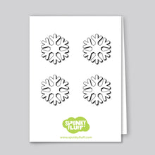Load image into Gallery viewer, Spunky Fluff Proudly handmade in South Dakota, USA Limited Edition Snowflake Magnets, Mini
