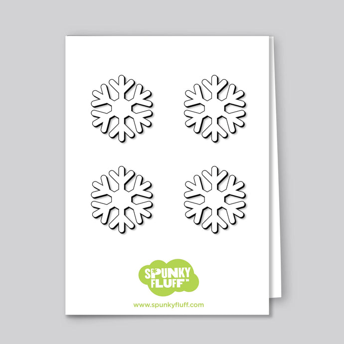 Spunky Fluff Proudly handmade in South Dakota, USA Limited Edition Snowflake Magnets, Mini