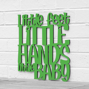 Spunky Fluff Proudly handmade in South Dakota, USA Medium / Grass Green Little Feet, Little Hands, Little Baby