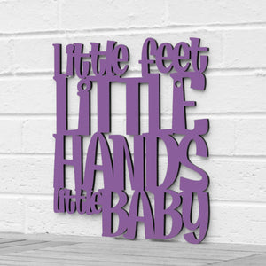 Spunky Fluff Proudly handmade in South Dakota, USA Medium / Purple Little Feet, Little Hands, Little Baby