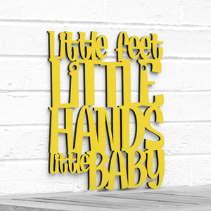 Spunky Fluff Proudly handmade in South Dakota, USA Medium / Yellow Little Feet, Little Hands, Little Baby
