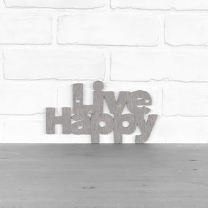 Spunky Fluff Proudly handmade in South Dakota, USA Small / Weathered Gray Live Happy
