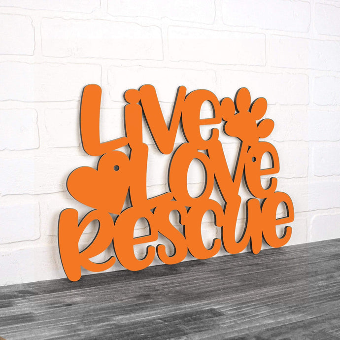 Spunky Fluff Proudly handmade in South Dakota, USA Medium / Orange Live Love Rescue