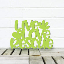 Load image into Gallery viewer, Spunky Fluff Proudly handmade in South Dakota, USA Small / Pear Green Live Love Rescue
