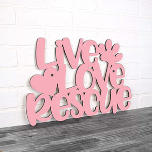 Spunky Fluff Proudly handmade in South Dakota, USA Small / Pink Live Love Rescue