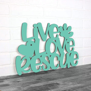 Spunky Fluff Proudly handmade in South Dakota, USA Small / Turquoise Live Love Rescue