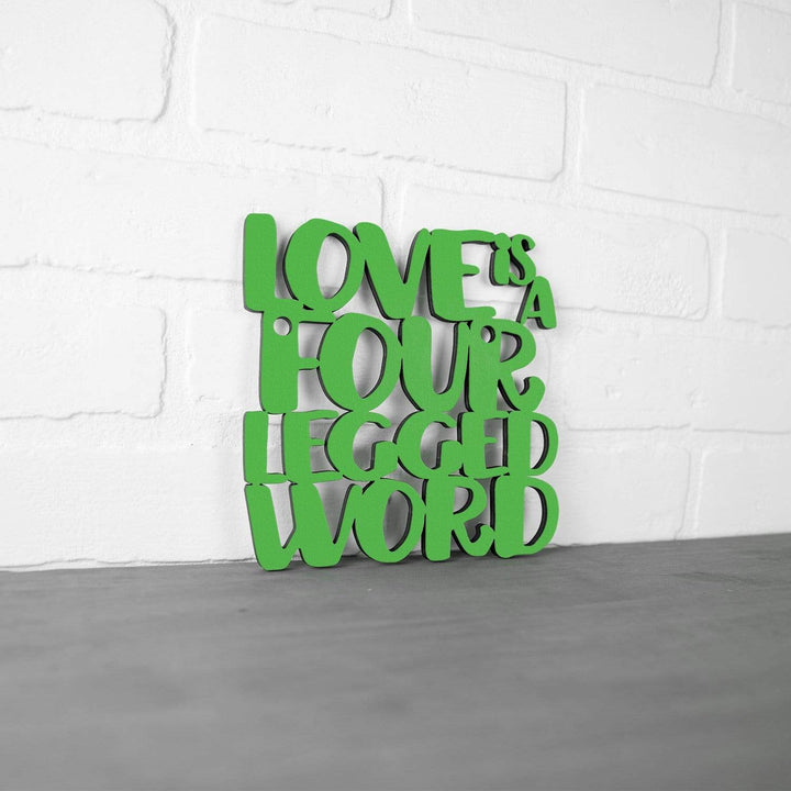 Spunky Fluff Proudly handmade in South Dakota, USA Medium / Grass Green Love Is A Four-Legged Word
