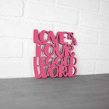 Load image into Gallery viewer, Spunky Fluff Proudly handmade in South Dakota, USA Small / Magenta Love Is A Four-Legged Word
