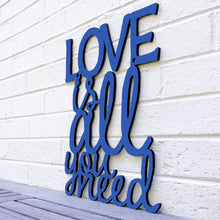Load image into Gallery viewer, Spunky Fluff Proudly handmade in South Dakota, USA Medium / Cobalt Blue Love is All You Need
