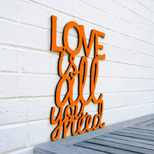 Load image into Gallery viewer, Spunky Fluff Proudly handmade in South Dakota, USA Medium / Orange Love is All You Need
