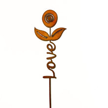 Load image into Gallery viewer, Universal Ironworks Proudly Handmade in Arizona, USA Love Plant Stake
