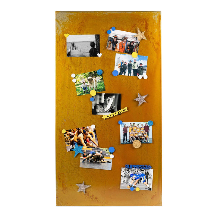 Prairie Dance Proudly Handmade in South Dakota, USA Rust Finish Magnetic Memo Board, Large