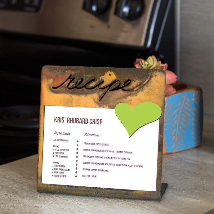 Prairie Dance Proudly Handmade in South Dakota, USA Magnetic Recipe Holder – Vertical Stand