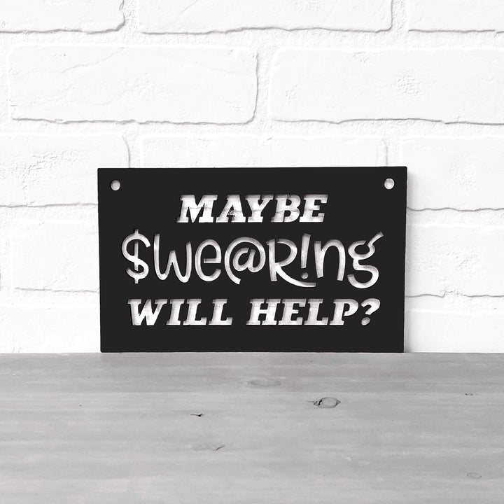 Spunky Fluff Proudly handmade in South Dakota, USA Maybe Swearing Will Help