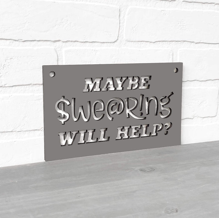 Spunky Fluff Proudly handmade in South Dakota, USA Maybe Swearing Will Help