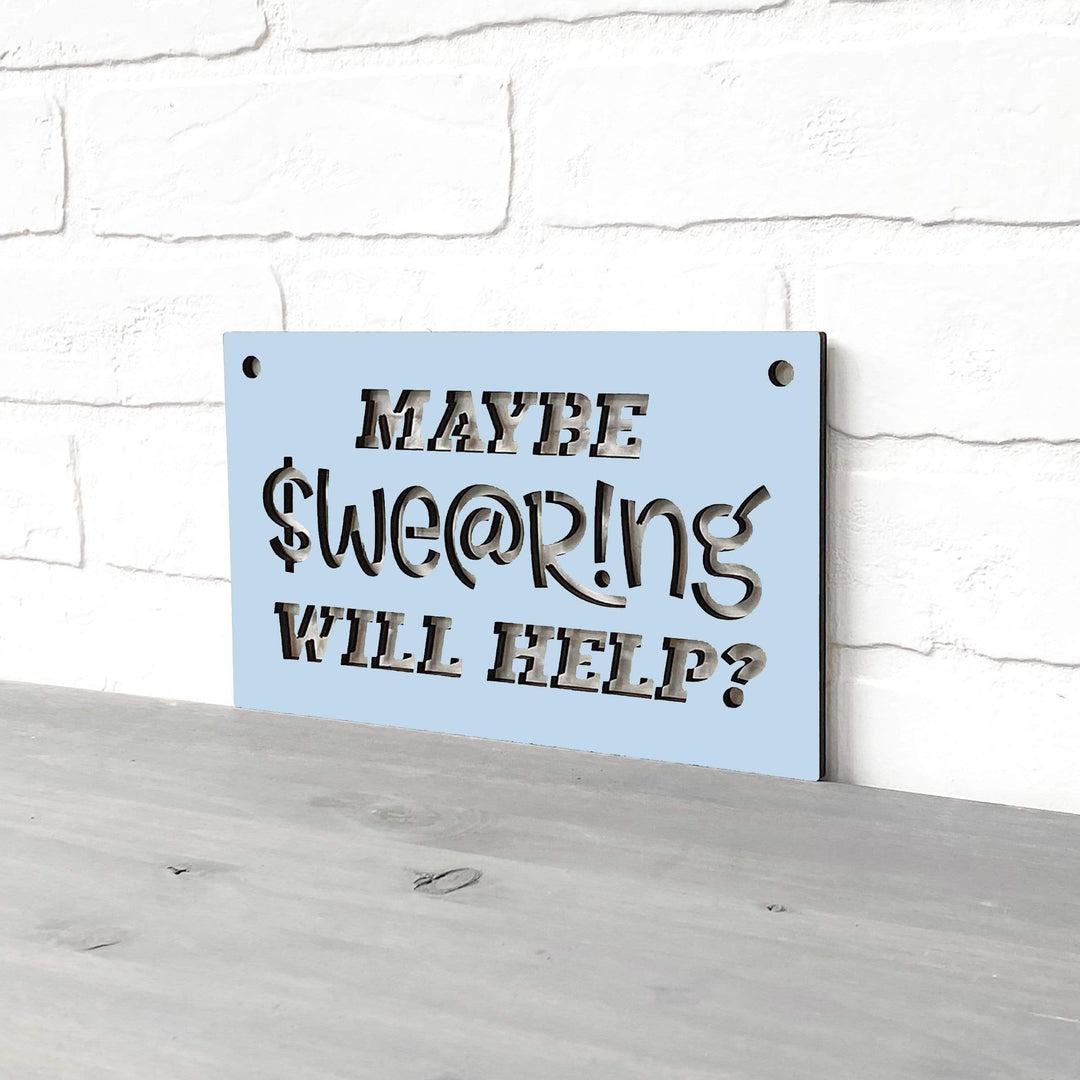 Spunky Fluff Proudly handmade in South Dakota, USA Small / Powder Maybe Swearing Will Help