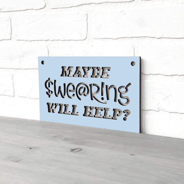 Spunky Fluff Proudly handmade in South Dakota, USA Small / Powder Maybe Swearing Will Help